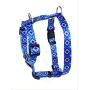 No Pull Multi-Point Adjustable No Escape Dog Harness by Fearless Pet Front Clip Back Clip Dog Harness (Blue Aztec, Small (14-20'' Girth))