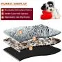 Rainlin Pet Bed- Round Soft Plush Burrowing Cave Hooded Cat Bed Donut for Dogs & Cats, Faux Fur Cuddler Round Comfortable Self Warming Indoor Sleeping Bed Pink (19.7''x19.7'') Rainlin Pet Bed- Round Soft Plush Burrowing Cave Hooded Cat Bed Donut for Dogs & Cats, Faux Fur Cuddler Round Comfortable Self Warming Indoor Sleeping Bed Pink (19.7''x19.7'')