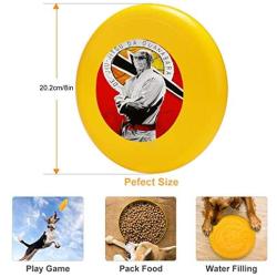 Pet Frisbee Flying Disc Dog Toy - Multifunction Grand Master Helio Gracie Brian Broadway