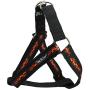Cotton Web Adjustable Dog Step-in Harness 4 Sizes Flames Pattern Cotton Web Adjustable Dog Step-in Harness 4 Sizes Flames Pattern
