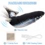 Electric Floppy Fish Cat Toy,Dancing Realistic Flopping Fish Cat Interactive Kicker Fish Toy,Wiggle Fish Catnip Toys for Cats, Motion Kitten Toy,USB Charged (2PCS)