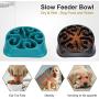 JASGOOD Large Dogs Bowl,Fun Slow Feeder Dog Bowl,Anti-Gulping Dog Slow Feeder Stop Bloat,Eco-Friendly Durable Big Pet Bowl