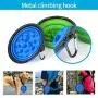 2-Pack Large Collapsible Dog Bowls, 34oz Portable Slow Feeder Dog Water Bowls, Travel Pet Dish for Dogs & Cats, Blue + Green with Free Carabiner