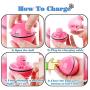 MOMU Rolling Ball Cat Toy USB LED ，Automatic Self-Rotating Rolling Ball Pet Toys，Cat Toys Ball Interactive