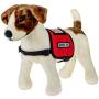 barkOufitters Service Dog Vest Harness and 5 Sizes (Red, M (25'' - 30'' Girth))