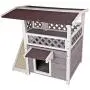 Petsfit Outdoor Cat House with Escape Door and Scratching Pad Petsfit Outdoor Cat House with Escape Door and Scratching Pad