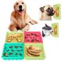 WSpring Dog Lick Pad, Dog Bathing Distraction & Slow Feeder Dog Mat, Dog Puzzle Toys (4 PCs)