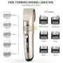 oneisall Dog Clippers Waterproof, 2-Speed Professional Rechargeable Cordless Pet Grooming Hair Shaver Set for Small Medium and Large Dogs Cats-Gold oneisall Dog Clippers Waterproof, 2-Speed Professional Rechargeable Cordless Pet Grooming Hair Shaver Set for Small Medium and Large Dogs Cats-Gold