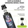 FANCYDOG Dog Nail Grinder LED Lighting 3 Speed Upgraded Pet Nail Trimmer Low Noise Rechargeable Painless Portable for Small Medium Large Dogs & Cats…