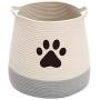 Geyecete Jar Shape Pet Toy and Accessory Storage Bin, Organizer Storage Basket for Pet Toys, Dog Toy Box Storage