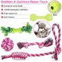 Yipetor Puppy Toys,10 PACK Small Dog Chew Toys, Lovely Squeaky Plush Elephant, Tennis Ball, Rubber Rope Combination Toy Set,Durable Puppy Teething Toys, Pomeranian, Corgi, Poodle, German Shepherd Toys