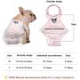 Stock Show 1PC Dog Cute Summer Cotton Stripe Sanitary Pantie with Adjustable Strap Suspender Physiological Pants Pet Underwear Diapers Jumpsuits for Girl Dogs Medium Large Corgi French Bulldog, Pink