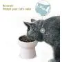 TAMAYKIM Ceramic Raised Cat Bowls, Food and Water Bowls Set for Cats, Porcelain Elevated Stress Free Feeding Pet Dish, Dishwasher and Microwave Safe, 2 Pack TAMAYKIM Ceramic Raised Cat Bowls, Food and Water Bowls Set for Cats, Porcelain Elevated Stress Free Feeding Pet Dish, Dishwasher and Microwave Safe, 2 Pack