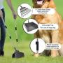 SUNLAX Pet Pooper Scooper, Height Adjustable Dog Poop Scoop Removal Picker with Long Handle Extra Large Tray - Easy to Wash