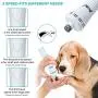 Dono Dog Nail Grinder Upgraded-Professional 3-Speed Electric Dog Nail Clippers Trimmer with 2 Grinding Wheels Portable &Rechargeable Painless Paw Trimmer for Small Medium Large Dogs & Cats