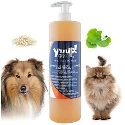 YUUP! Italy Home & Professional Shampoo for Long Hair Dogs and Cats - Dog Shampoo Restructuring & Strengthening Hair, Reinforcing The Coat from Root,Nourishing, Detangling & Glossing(17 oz/ 33.8 oz)