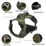 No Pull Harness for Large Dogs Medium Dogs - Adjustable Easy Control Dog Harness with Handle - Durable Reflective Vest Harness for Dog Walking Hiking Heavy Duty Tactical Military (S, Camouflage Green) No Pull Harness for Large Dogs Medium Dogs - Adjustable Easy Control Dog Harness with Handle - Durable Reflective Vest Harness for Dog Walking Hiking Heavy Duty Tactical Military (S, Camouflage Green)