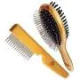ATEASE Dog Gift Set-New Puppy Pet Kit-Starter Brush and Comb Professional Double Sided, Detangling, Dematting All Natural Grooming for Long and Short haired Dogs Cats Puppies Kittens ATEASE Dog Gift Set-New Puppy Pet Kit-Starter Brush and Comb Professional Double Sided, Detangling, Dematting All Natural Grooming for Long and Short haired Dogs Cats Puppies Kittens