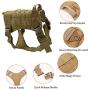 TOTTPED Tactical Dog Vest- for Various Training Service Dogs- with Traction Handle and Metal Buckle Belt Clip- Adjustable Chest Strap Hunting Vest