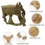 TOTTPED Tactical Dog Vest- for Various Training Service Dogs- with Traction Handle and Metal Buckle Belt Clip- Adjustable Chest Strap Hunting Vest TOTTPED Tactical Dog Vest- for Various Training Service Dogs- with Traction Handle and Metal Buckle Belt Clip- Adjustable Chest Strap Hunting Vest