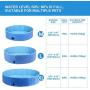 Pecute Dog Pool Foldable Dog Pet Bath Pool Dog Swimming Pool Portable PVC Pet Bathing Tub Children Ball Pits Kiddie Pool for Dogs Cats and Kids