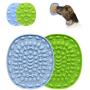 Autokcan Dog Lick Mat, Licking Mat for Dogs, Cats, Puppys, 2PCS Dog Slow Feeder Lick Pad with 12 Strong Suctions to Wall, Dog Washing Distraction Device for Pet Bathing, Grooming, Dog Training