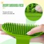 DOYOO 4 Pack Dog Brush, Pet Cat Dog Bowl cat/dog brush，Soothing Massage Rubber brush ， for Long Short Haired Dogs and Cats, band Collapsible Travel Pet Cat Dog Bowl