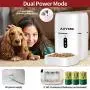 AIIYME Automatic Dog Cat Feeder, 2.4G WiFi Enabled 6L Smart Food Dispenser for Cats and Small Dogs with App Control, Timer Programmable, Portion Control and Voice Recorder Up to 8 Meals per Day