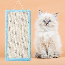 HEEPDD Cat Scratching Mat, Rectangle Sisal Scratching Board Sisal Door Hanging Scratch Pad for Cats Kitten Protecting Furniture