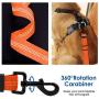 AUTOWT Dog Seat Belt, Upgrade 2 in 1 Latch Bar Attachment Dog Car Seatbelt Metal Buckle Elastic Bungee Buffer Reflective Nylon Belt Tether Connect to Dog Harness for Pet Safety
