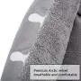 Hollypet Printed Flannel Rectangle Plush Dog Cat Bed Self-Warming Pet Bed, Gray Antlers Hollypet Printed Flannel Rectangle Plush Dog Cat Bed Self-Warming Pet Bed, Gray Antlers
