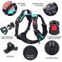 PoyPet No Pull Dog Harness, [Upgraded Version] No Choke Front Lead Dog Reflective Harness, Adjustable Soft Padded Pet Vest with Easy Control Handle for Small to Large Dogs