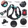 PoyPet No Pull Dog Harness, [Upgraded Version] No Choke Front Lead Dog Reflective Harness, Adjustable Soft Padded Pet Vest with Easy Control Handle for Small to Large Dogs
