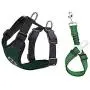 Lukovee Dog Safety Vest Harness with Seatbelt, Dog Car Harness Seat Belt Adjustable Pet Harnesses Double Breathable Mesh Fabric with Car Vehicle Connector Strap for Dog Lukovee Dog Safety Vest Harness with Seatbelt, Dog Car Harness Seat Belt Adjustable Pet Harnesses Double Breathable Mesh Fabric with Car Vehicle Connector Strap for Dog