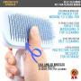Emperor Pets Self Cleaning Slicker Brush for Dogs & Cats - Removes Tangled Hair, Undercoat Brush for Dogs, Dog Grooming Brush, Great Dog Brush for Shedding Long Hair Dog Brush Long Hair Cat Brush