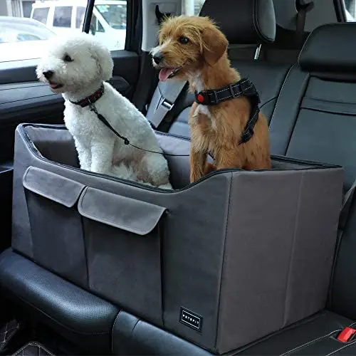 Petsfit Dog Lookout Car Booster Seat with Summer and Winter Liner for Small Dog,29.5'' Lx16 Wx14 H Petsfit Dog Lookout Car Booster Seat with Summer and Winter Liner for Small Dog,29.5'' Lx16 Wx14 H