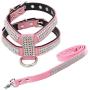 Newtensina Fashion Puppy Harness with Diamantes and Lead Cute Girl Bling Dog Harness with Bling Leash for Small Dogs Newtensina Fashion Puppy Harness with Diamantes and Lead Cute Girl Bling Dog Harness with Bling Leash for Small Dogs