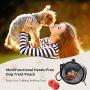 Nvcturne Dog Treat Pouch for Training, Pet Treat Bag for Easily Carry Pet Toys, Kibble, Treats, Hands-Free Puppy Training Pouch with Adjustable Waistband and Built-in Dog Waste Bag Dispenser