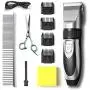 Lttrbx Dog Clippers Grooming Kit Low Noise Pet Hair Trimmer Rechargeable Cordless Dog Hair Remover Pet Professional Grooming Tool with Comb Guide for Pet Dogs Cats and Other Hairy Animals Horse