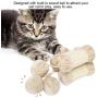 3PCS Cat Scratcher Natural Sisal Mini Cat Scratching Post Pet Claws Care Toys Interactive Training Toy with Plush Ball