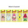 LITTLE TREES Car Air Freshener I Hanging Tree Provides Long Lasting Scent for Auto or Home I Cotton Candy, 24 Count, (4) 6-Packs