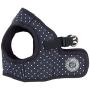 Puppia PARA-HB1529-NY-L Navy Dotty Harness II B Pet-Vest-Harnesses