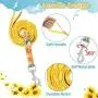 BINGPET Cat Harness and Puppy Harness with Leash Set - Soft Mesh Yellow Dog Vest Harness with Sunflower Pattern, for Small Dogs Cats BINGPET Cat Harness and Puppy Harness with Leash Set - Soft Mesh Yellow Dog Vest Harness with Sunflower Pattern, for Small Dogs Cats