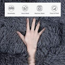 MIXJOY Calming Dog Bed for Small Medium Large Dogs, Faux Fur Donut Cat Puppy Bed, Self Warming Indoor Sleeping Pet Bed, Washable Anti-Anxiety Dog Cushion Multiple Color