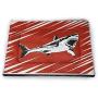 DayDayFun Shark Pet Training Mat Caution Shark Sign Sharp Teeth Animal Ocean Danger Do Not Swim Illustration Insulated Self-Heating Pet Mat Earth Yellow Grey