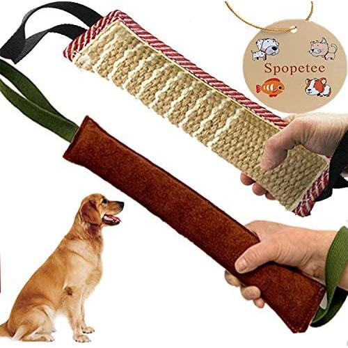 Spopetee Dog Tug of War Toy for Aggressive Chewers,Interactive Dog Toy,Safe Fire Hose Dog Chew Toy with Strong Cotton Rope Handle - Tough Floating Pull,Pet Toys for Small Medium and Large Dogs