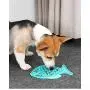 Fish-Shaped Cat Slow Feeder Pet Lick Mat Cat Puzzle Feeder for Dogs & Cats, Fun Alternative to Slow Feeder Cat Bowl, IQ Treat Mat, Anxiety Relief