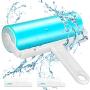 Pet Hair Remover & Lint Roller, Remove Dog, Cat Hair, and Fuzz from Furniture, Carpets, Bedding, Clothing, and More. (1L+2s) (Blue)