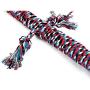 HYJA-Z Dog Toy Pet Supplies Biting Resistance Large Dog Bite Rope Knot Big Dog Tearing bite Tug-of-war Supplies red Black and White