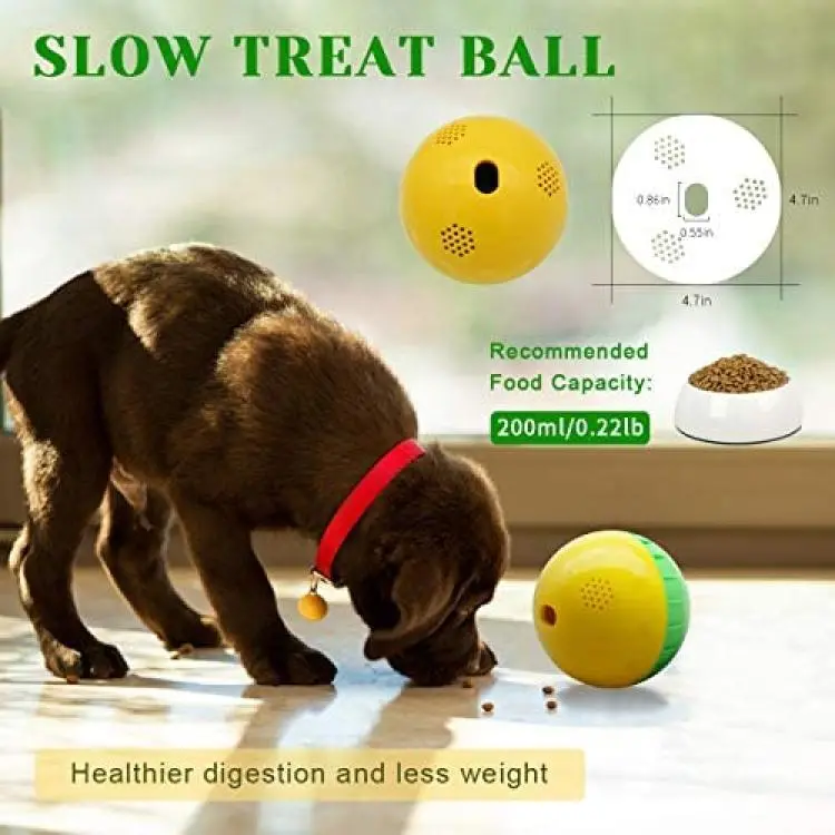 Wobble Dog Puzzle Toys For Dogs - IQ Dog Treat Ball, Dog Food Dispenser Toy